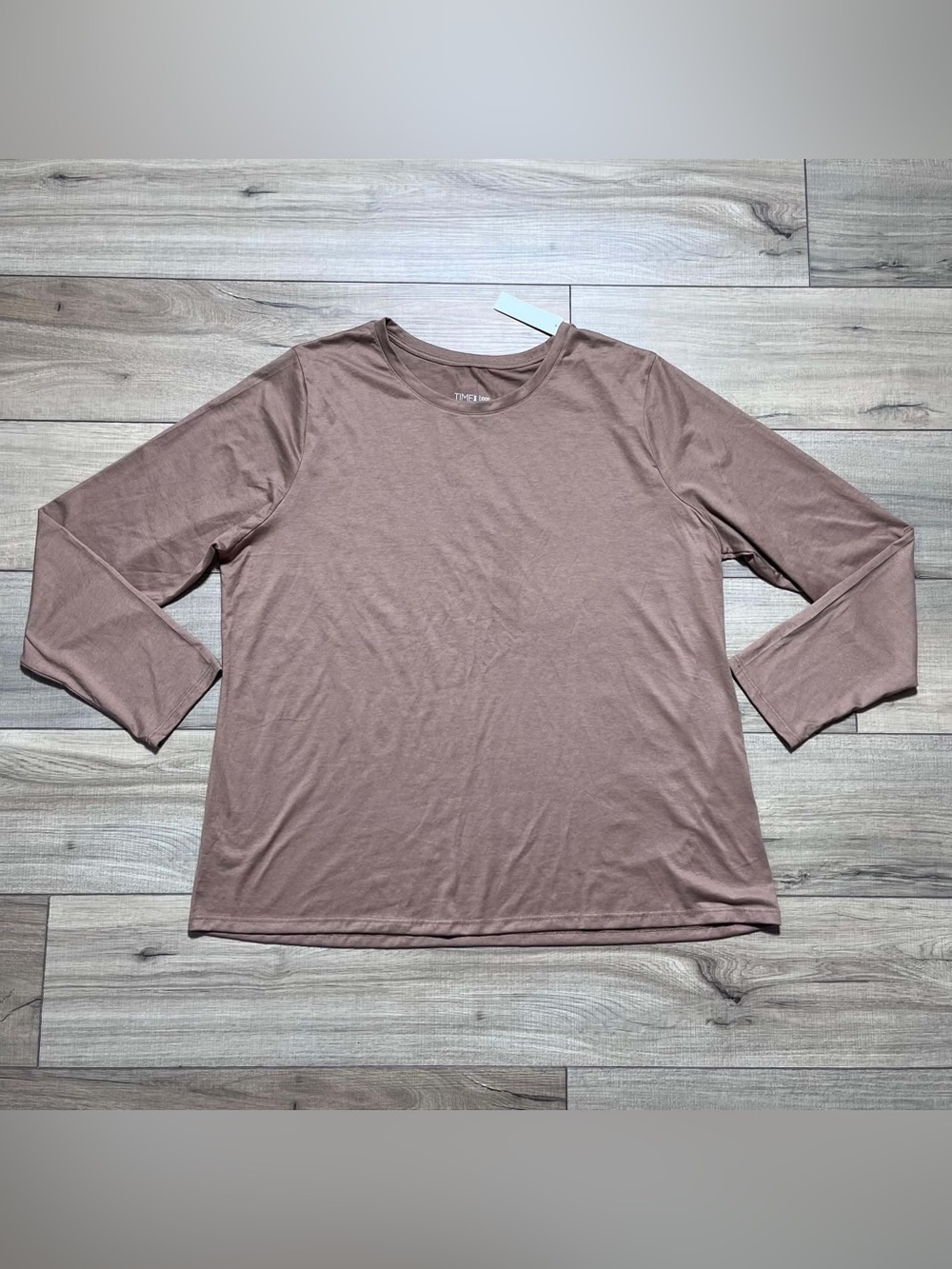 Time And Tru Womens‎ Long Sleeve Core Tee Size XXXL 20 Brown